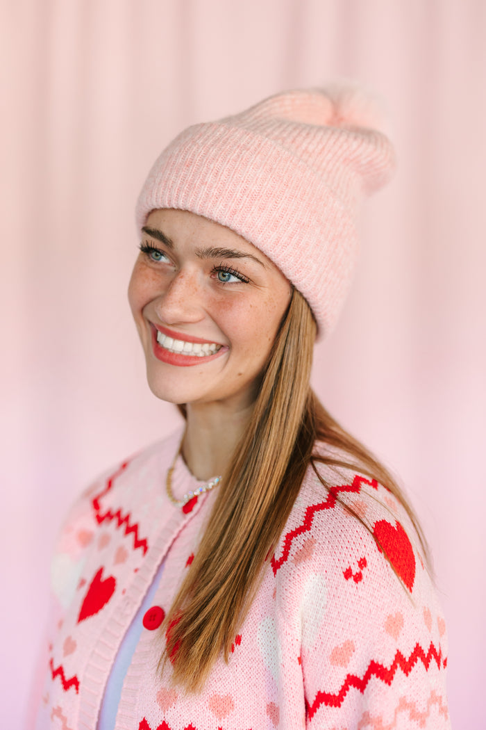 Knit Beanie and Glove Set