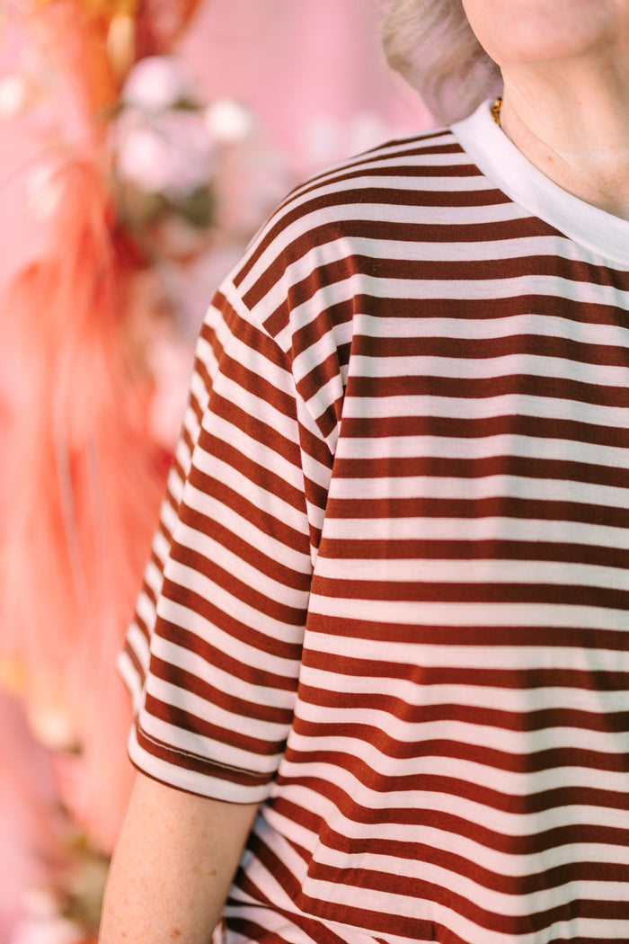 Striped Crew Neck T-Shirt