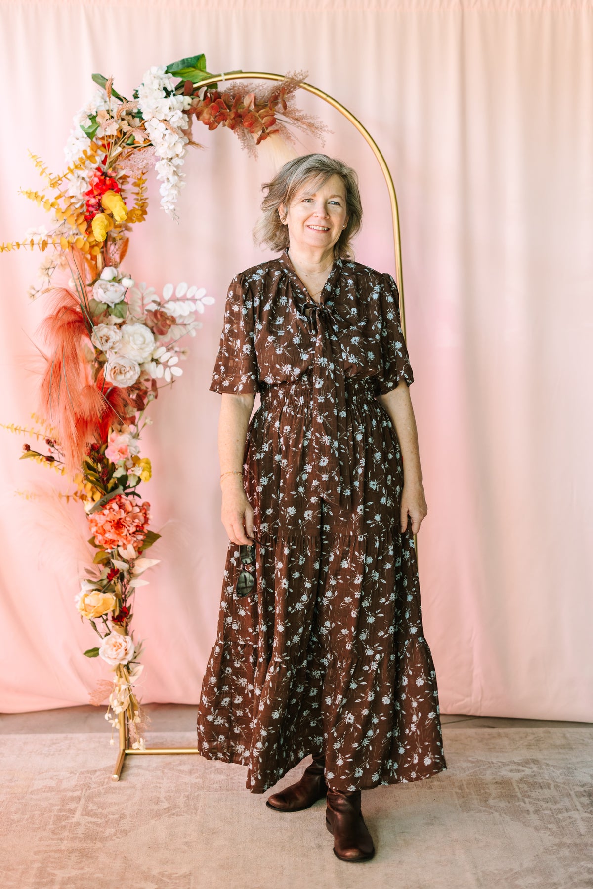 Ditsy Floral Midi Dress