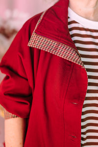 Houndstooth Contrast Coat