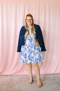 Bluebell Mockneck Godet Dress