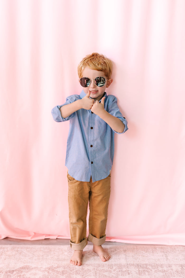 Pale Blue Chambray Shirt