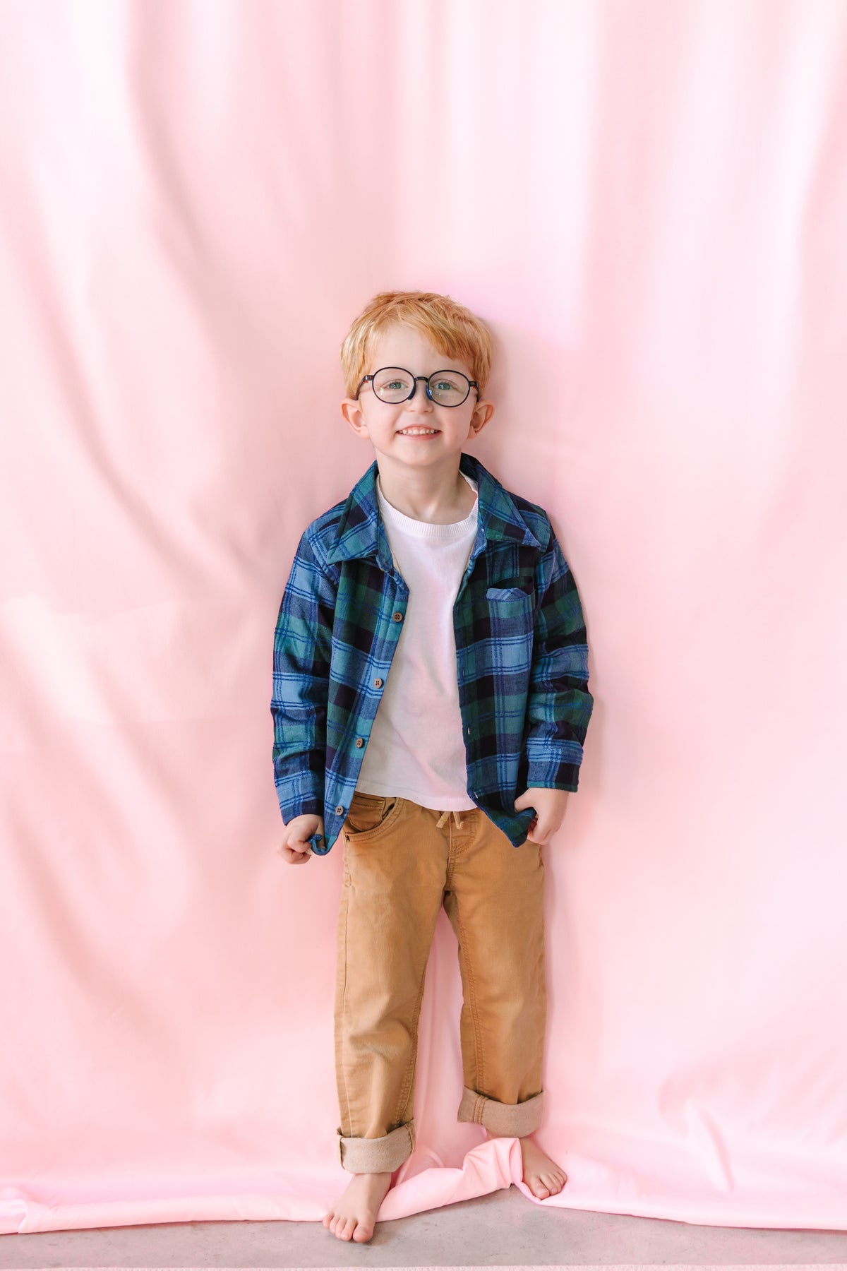Navy/Blue/Green Plaid Shacket