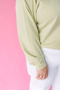 Lime French Terry Top