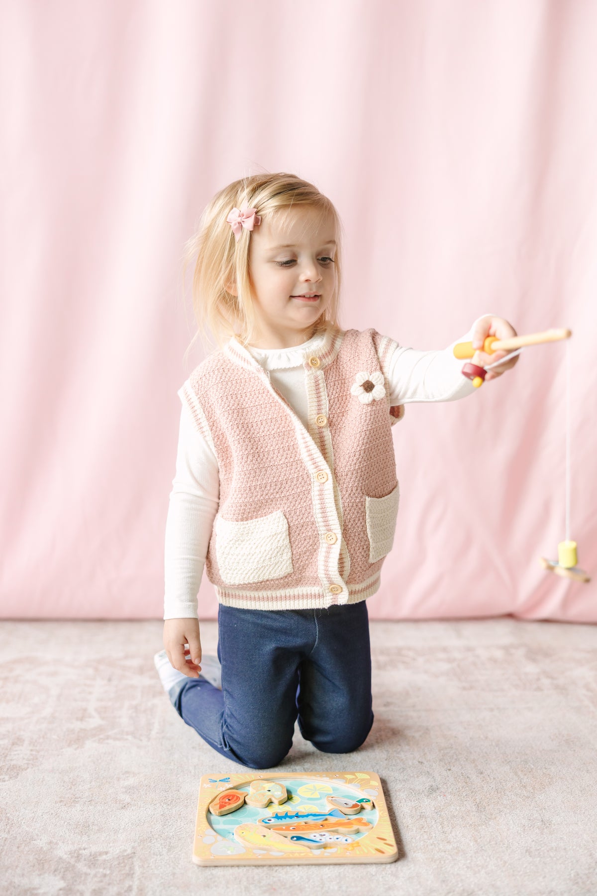 Cotton Knit Sweater Vest