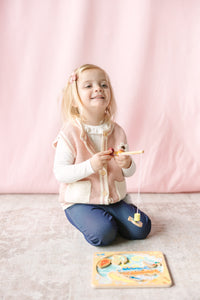 Cotton Knit Sweater Vest