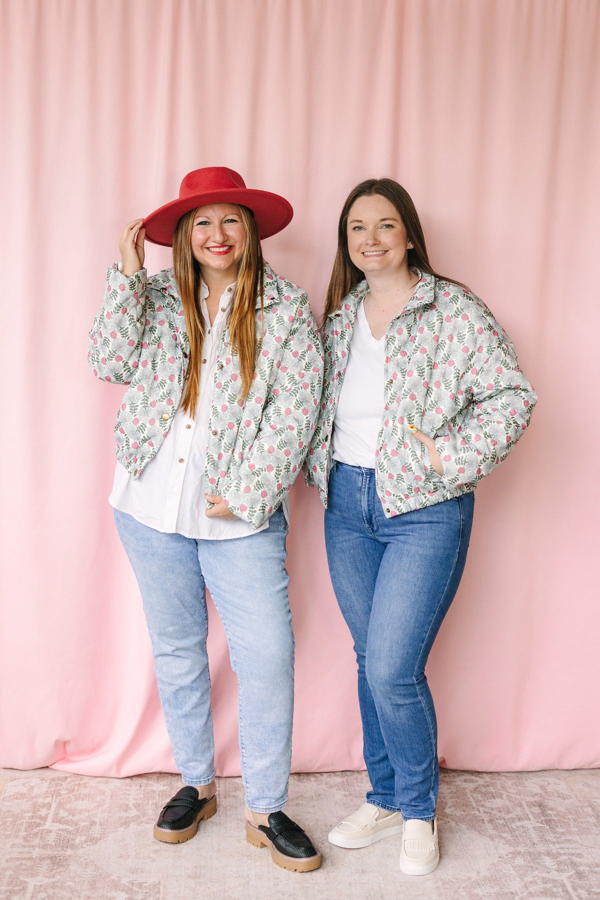 Multi Floral Puffer Jacket