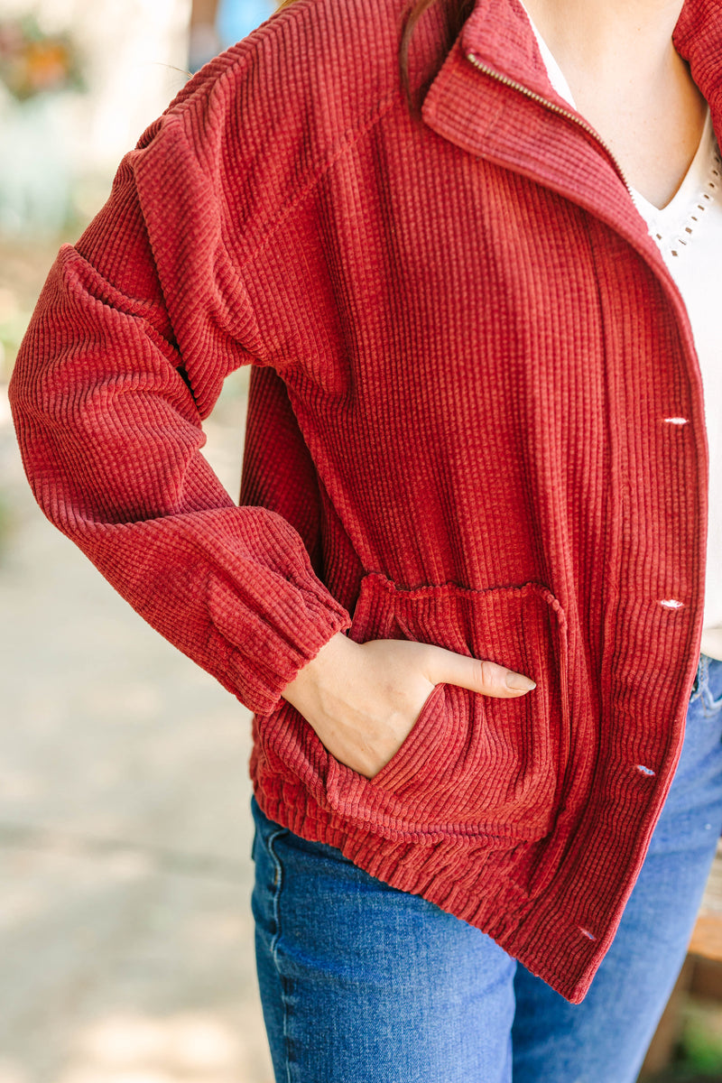 Burgundy Corduroy Jacket