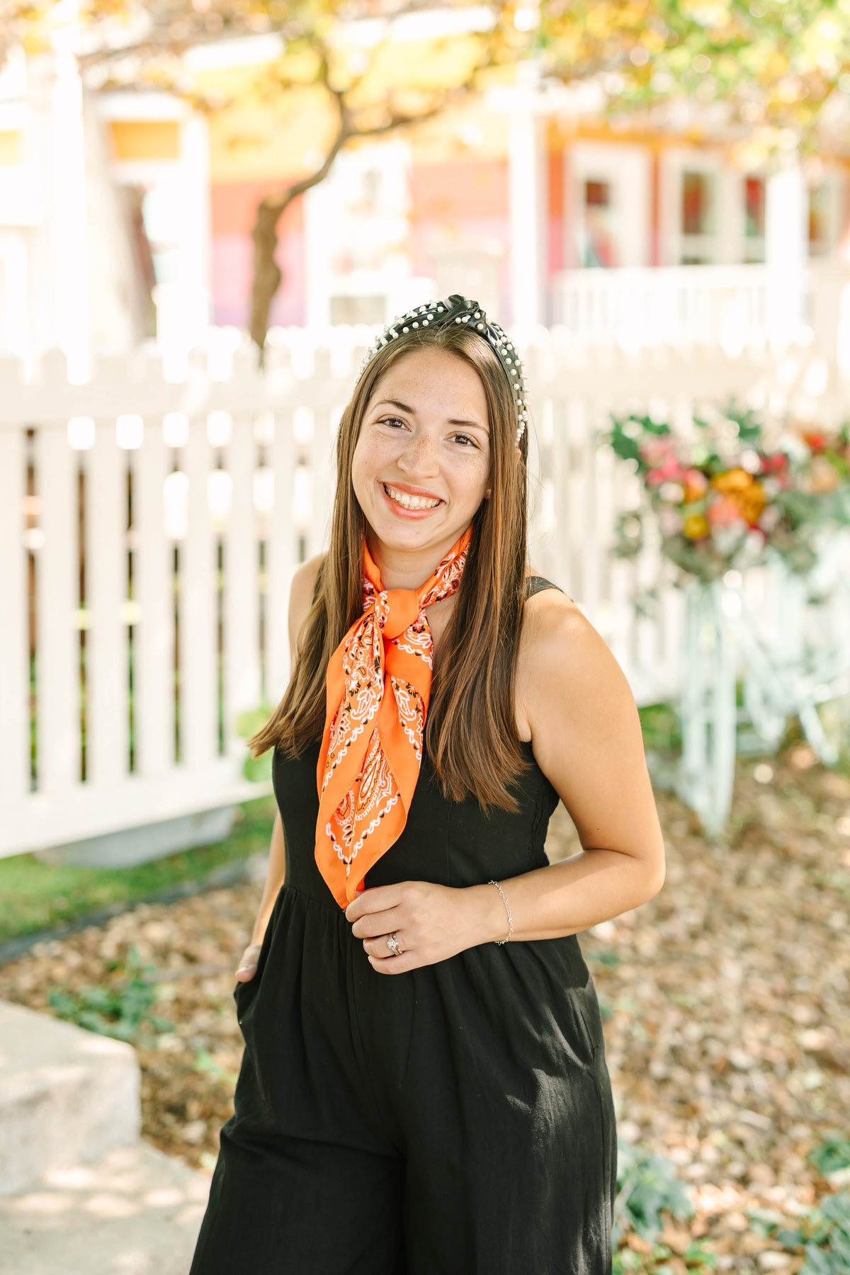 Orange Paisley Neckerchief