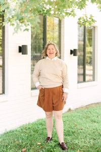 Oatmeal Embroidered Sweatshirt