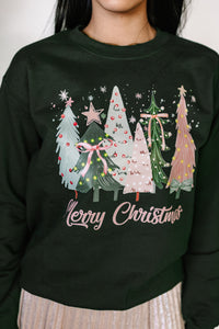 Christmas Trees Fleece Sweatshirt