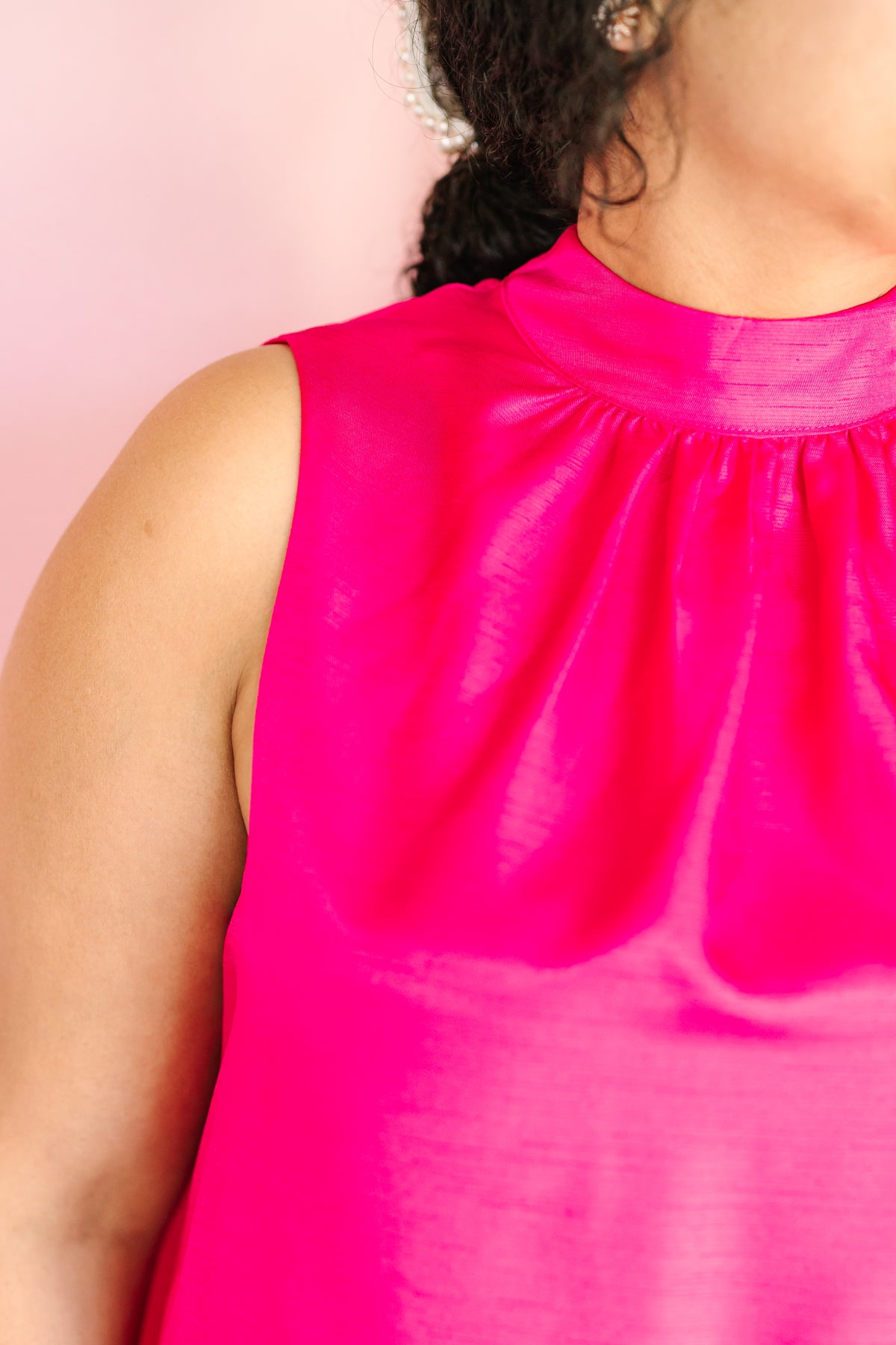 Pink Trapeze Mini Dress