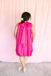 Pink Trapeze Mini Dress