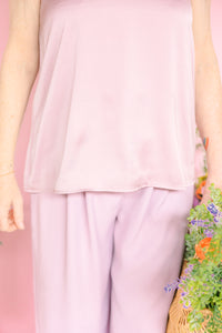 Lilac Wide Leg Pants