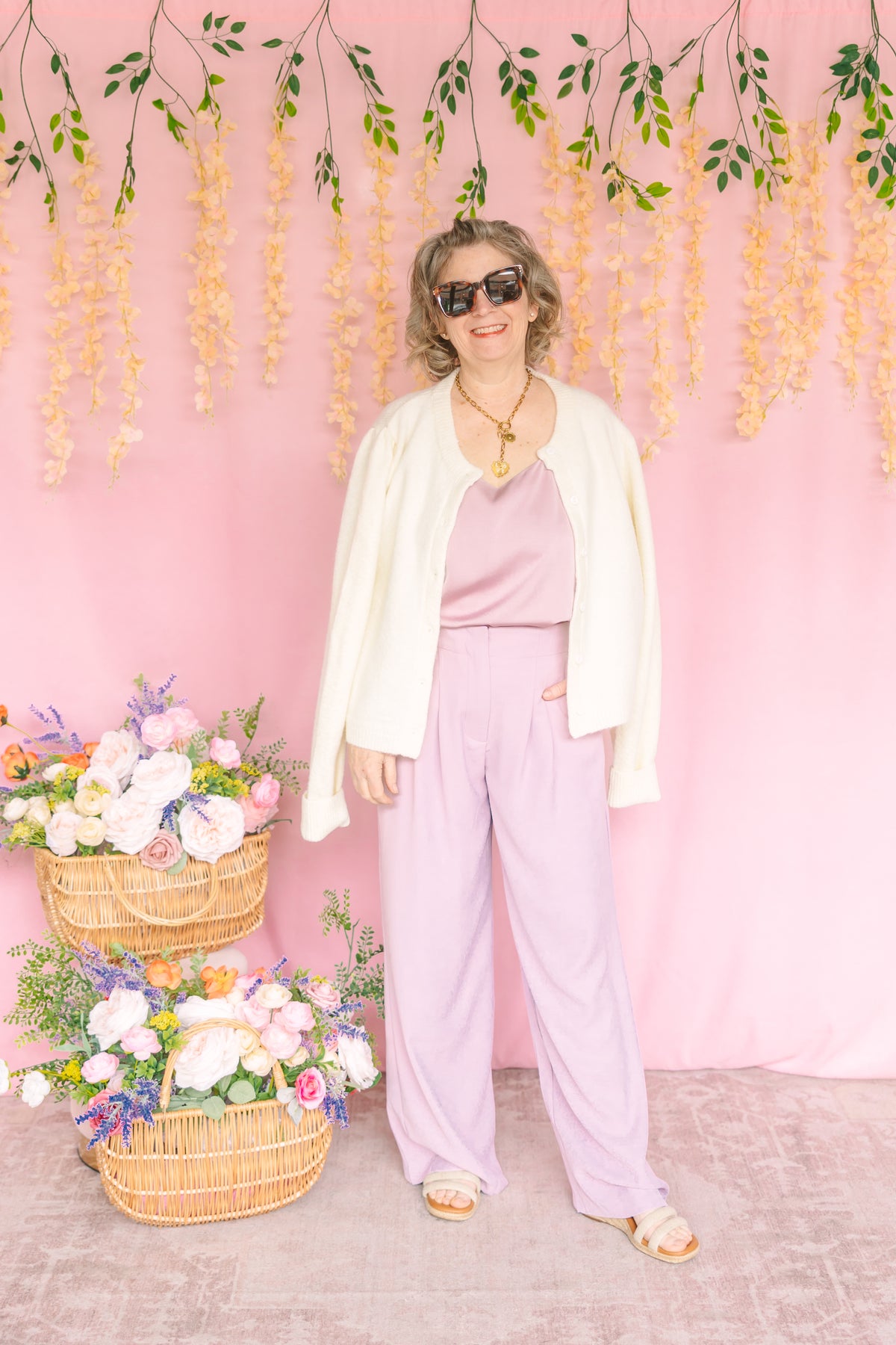 Lilac Wide Leg Pants