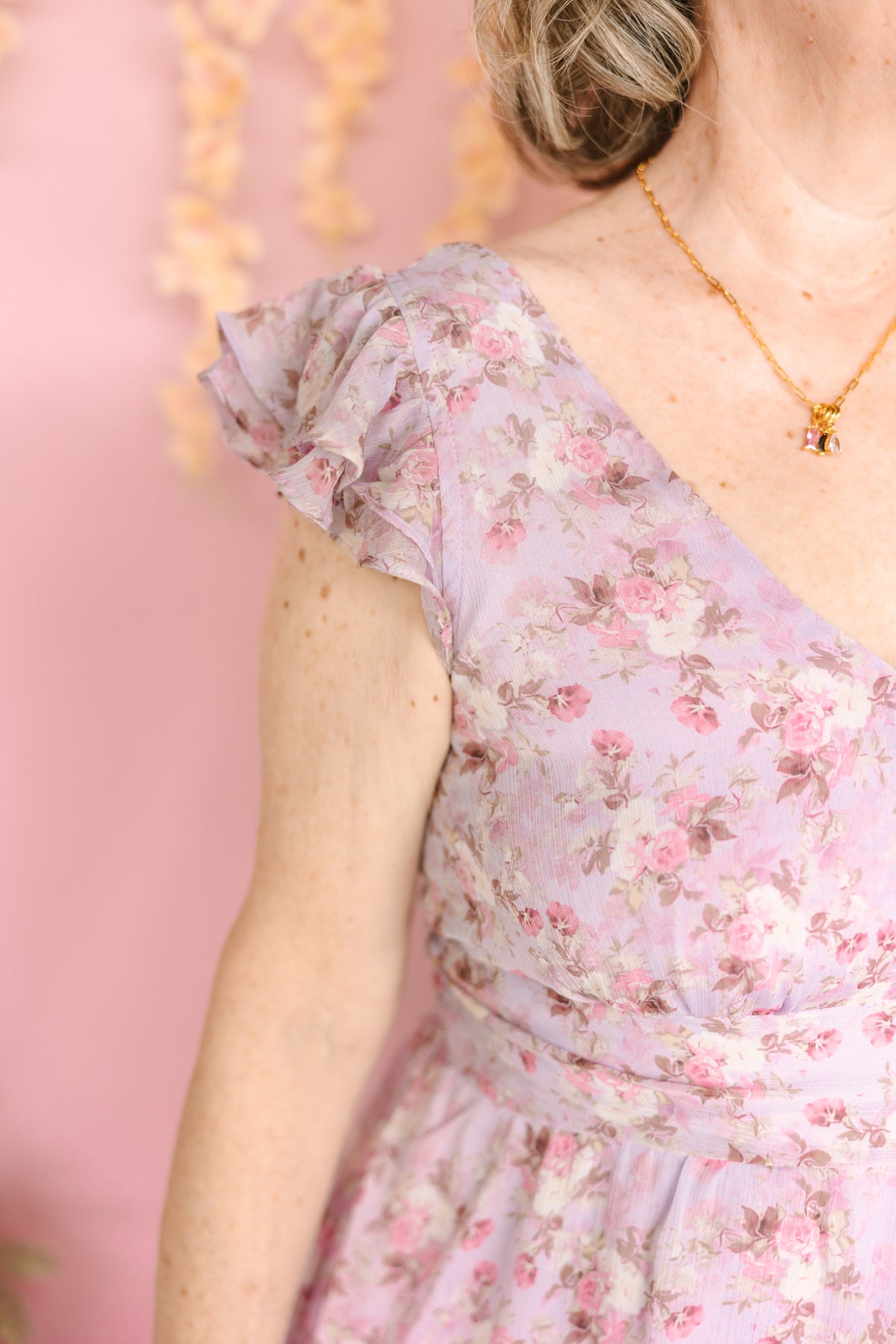 Lilac Floral Maxi Dress