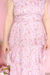 Lilac Floral Maxi Dress