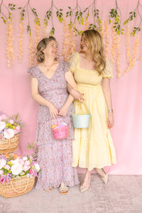 Lilac Floral Maxi Dress