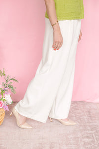 White Wide Leg Pant