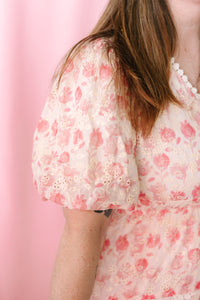 Pink Bell Flower Mini Dress