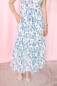 Floral Square Neck Maxi Dress