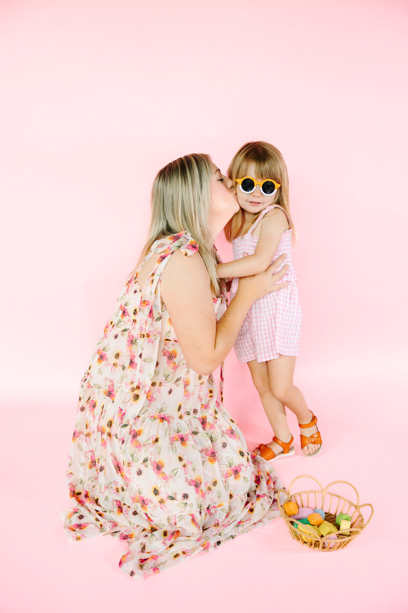 Gingham Woven Romper