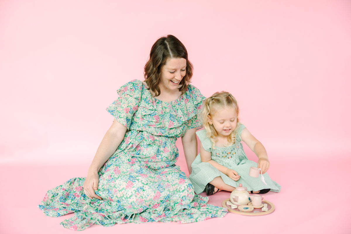 Green Embroidered Sundress