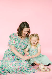 Green Embroidered Sundress