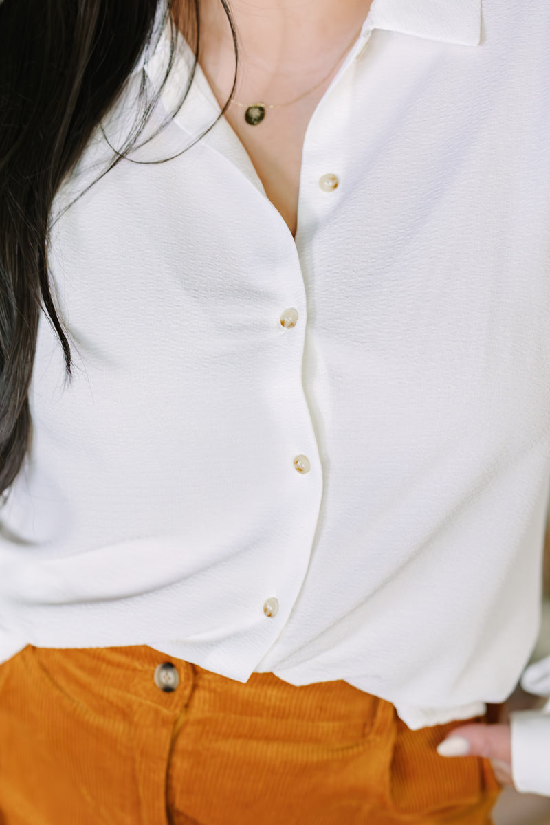 Textured Button Up