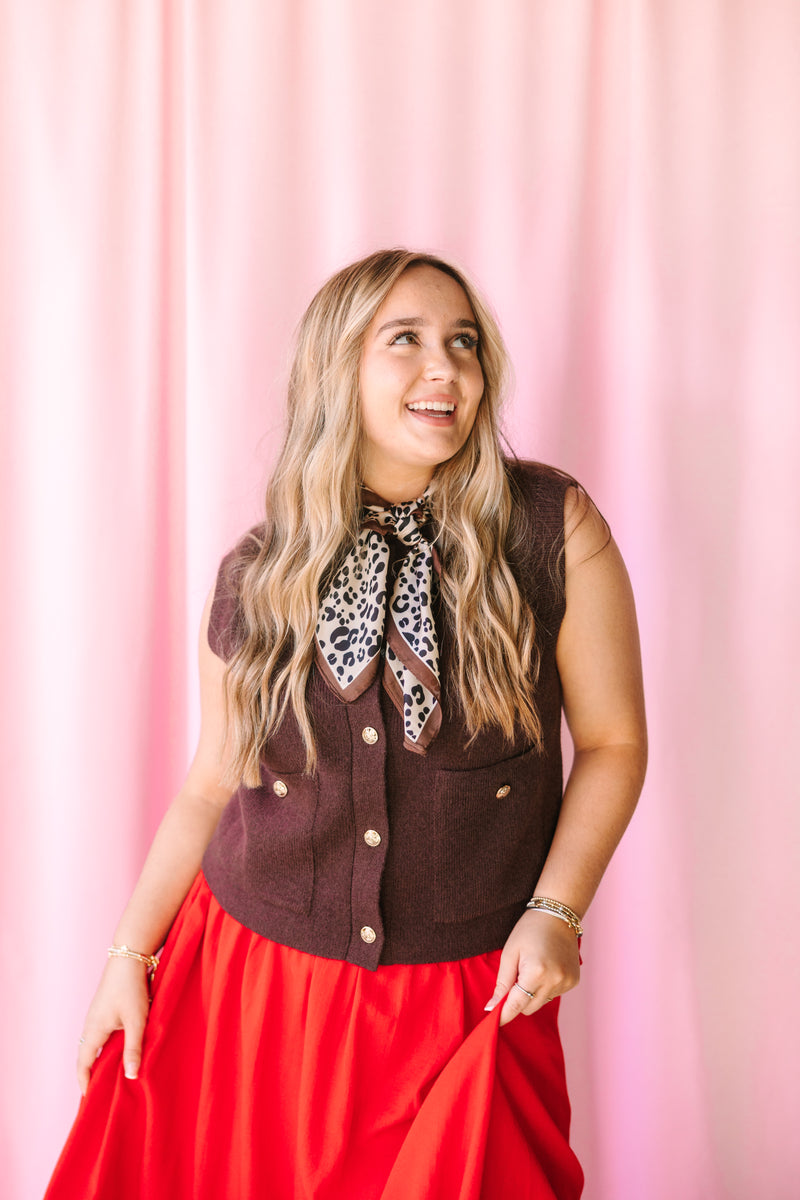 Brown Sweater Vest