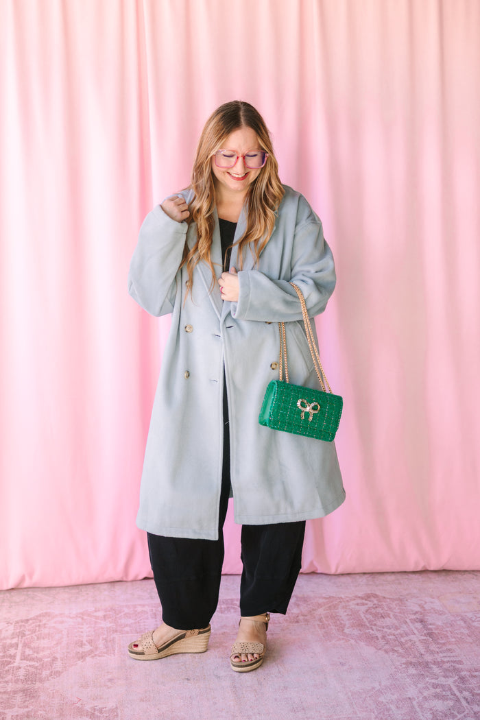 Blue Dollman Sleeve Coat