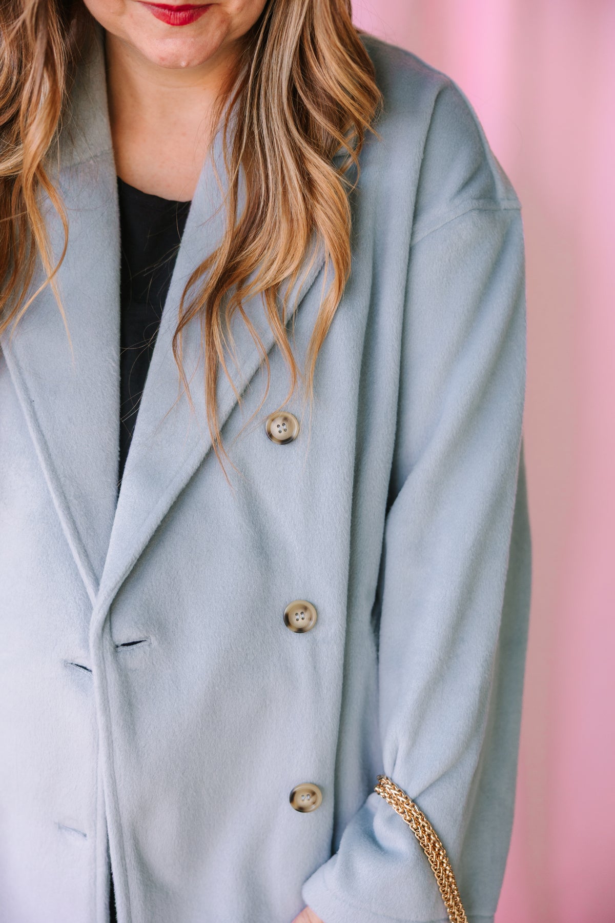 Blue Dollman Sleeve Coat