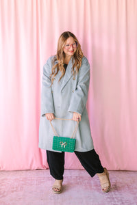 Blue Dollman Sleeve Coat