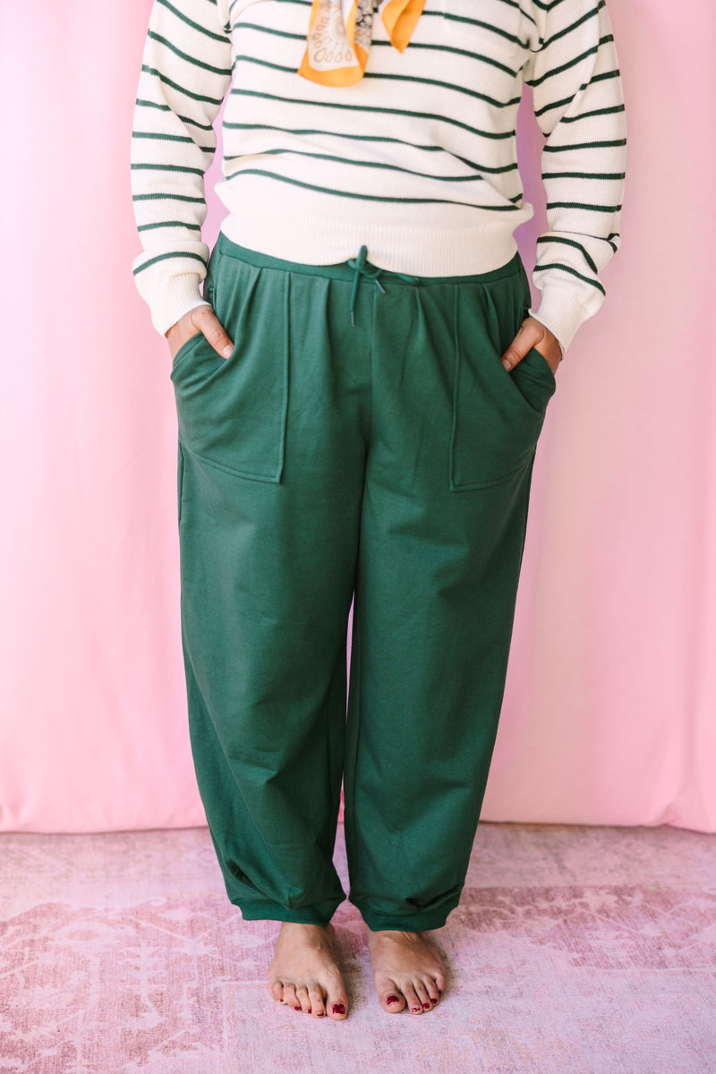 Hunter Green Jogger Pants