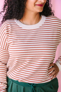 Copper Striped Sweater