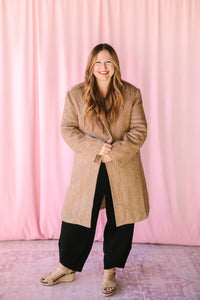 Herringbone Duster Coat