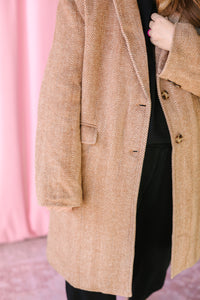 Herringbone Duster Coat