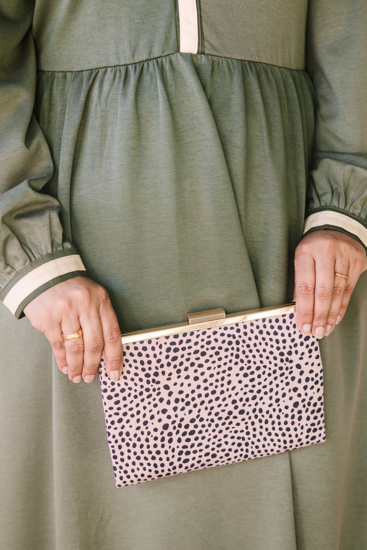 Olive Long Sleeve Midi