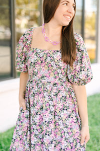 Blue Multi Floral Dress