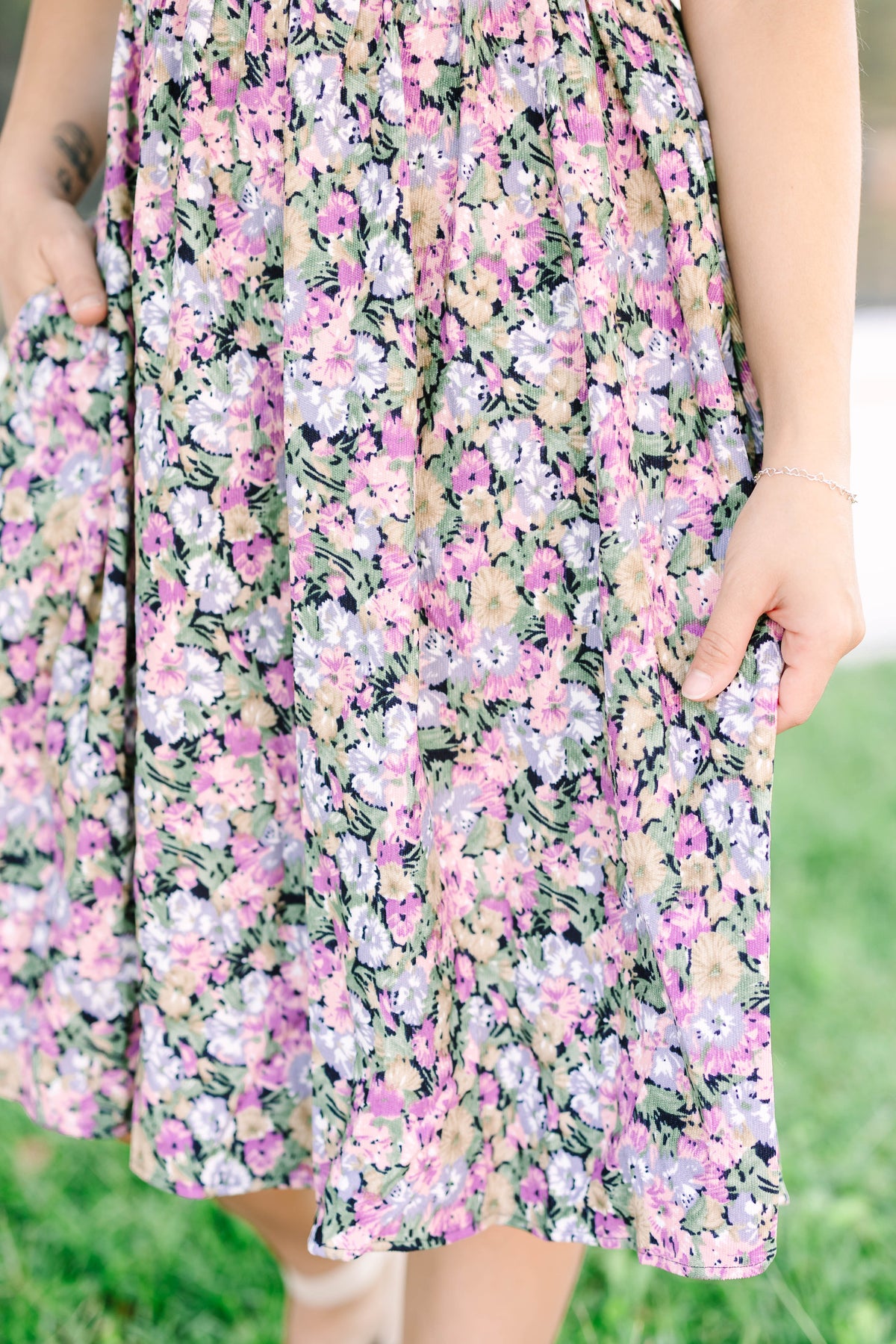 Blue Multi Floral Dress