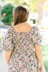 Blue Multi Floral Dress