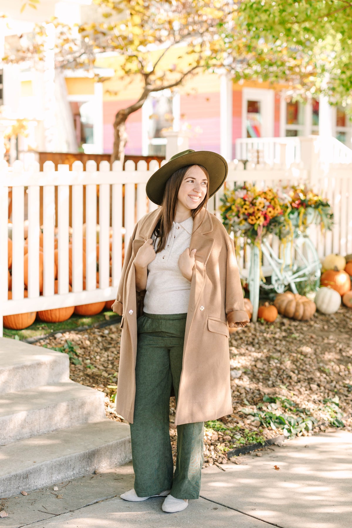 Camel Lapel Coat