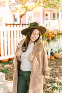 Camel Lapel Coat