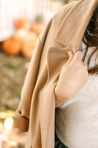 Camel Lapel Coat