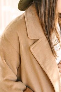 Camel Lapel Coat