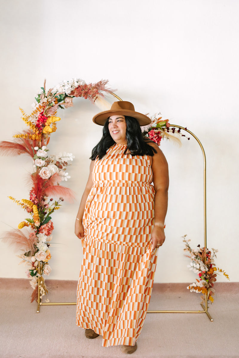 Apricot Tiered Maxi