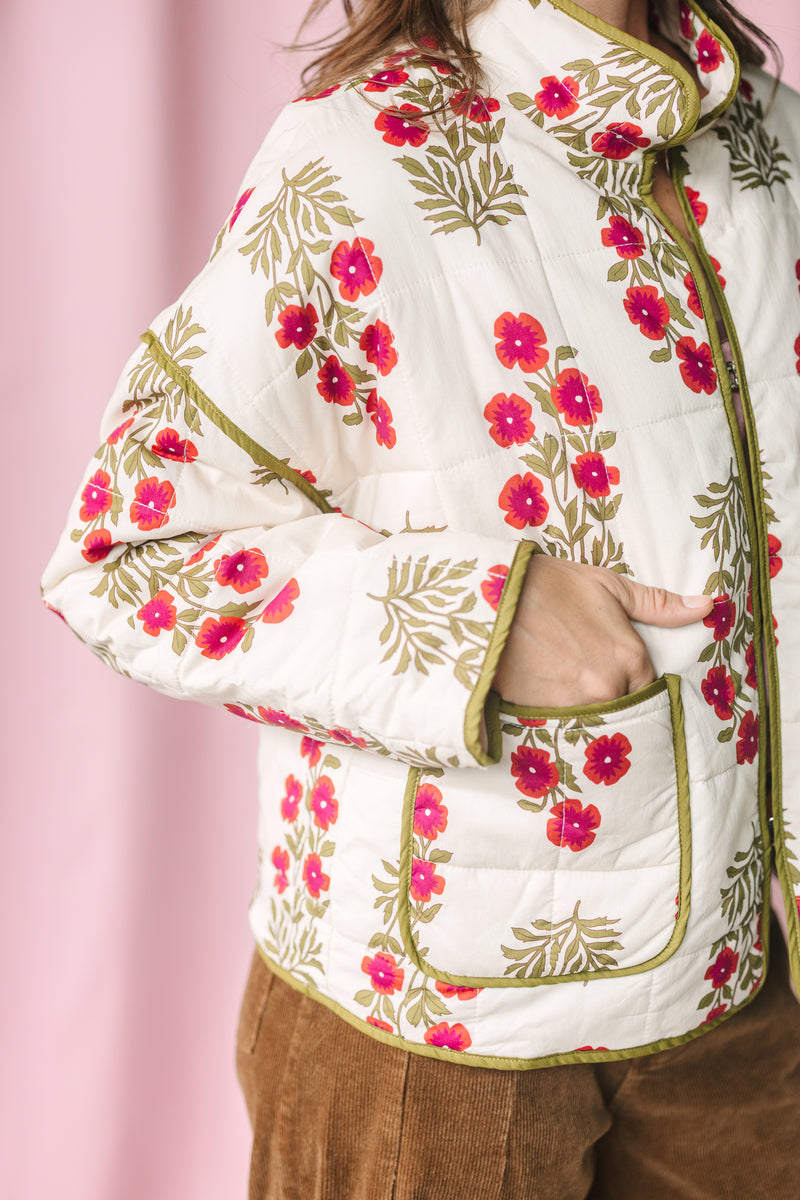 Botanical Quilted Jacket