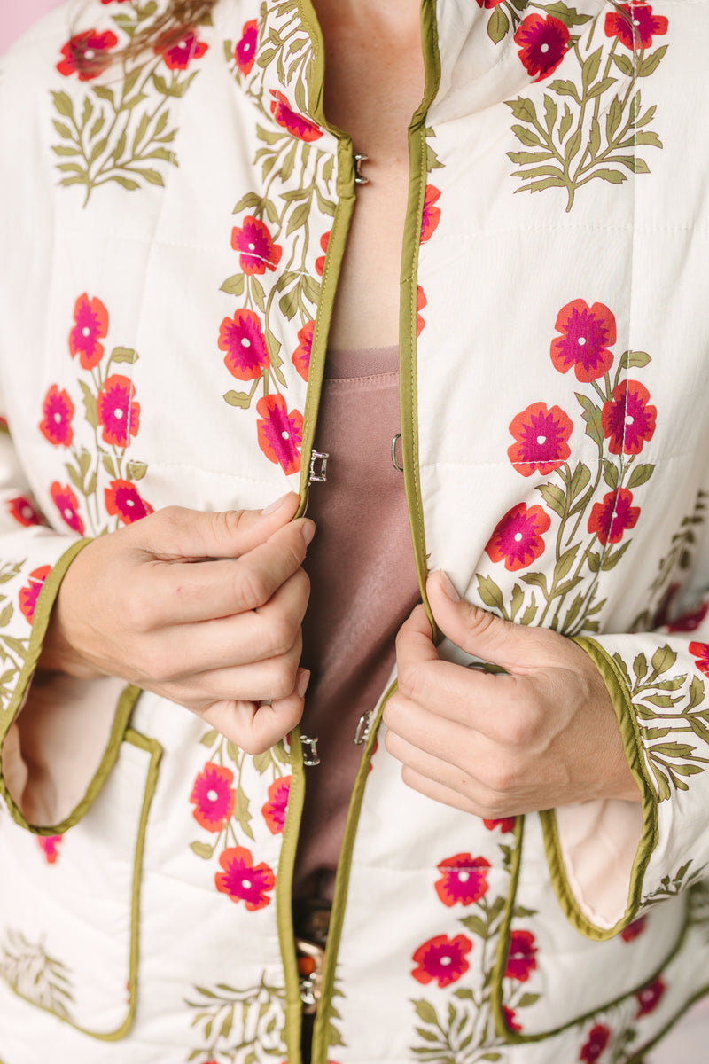 Botanical Quilted Jacket