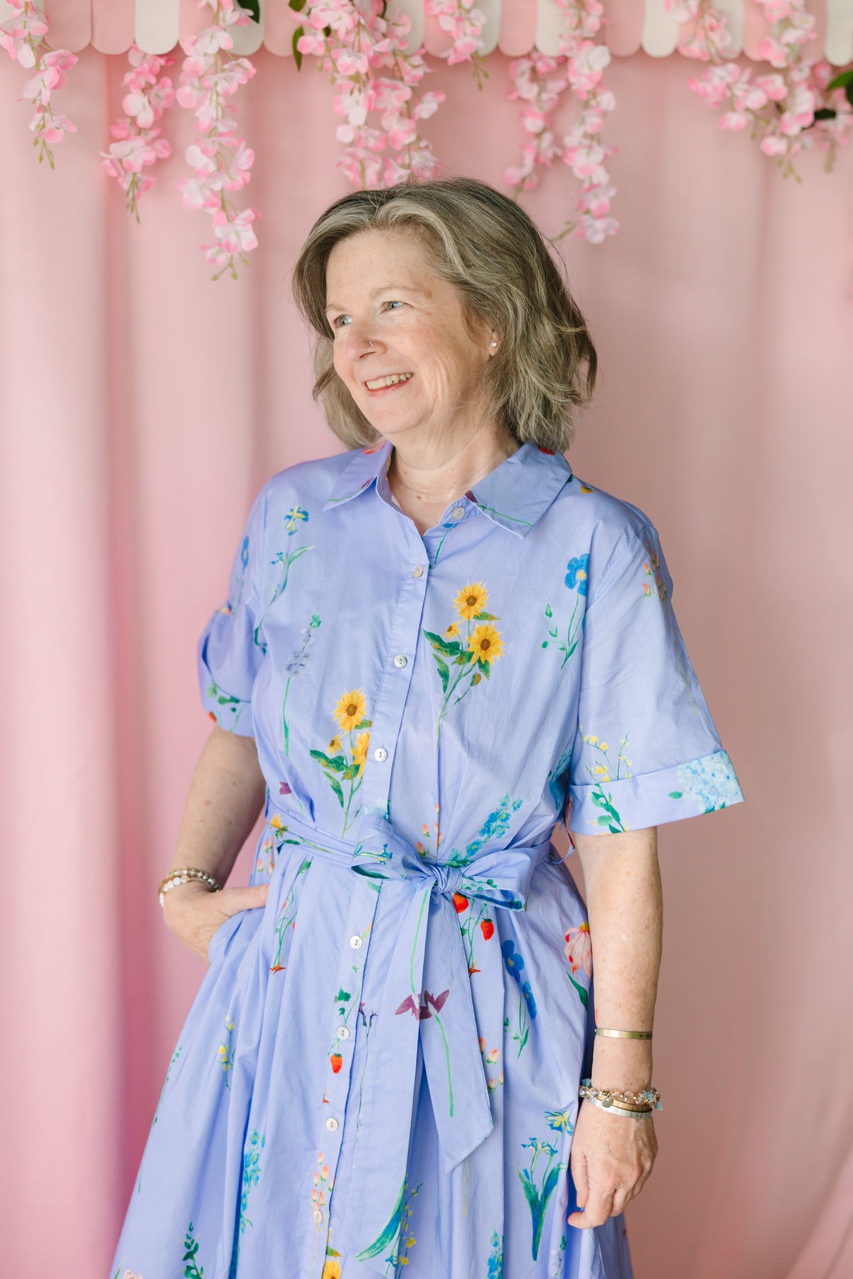 Periwinkle Floral Dress