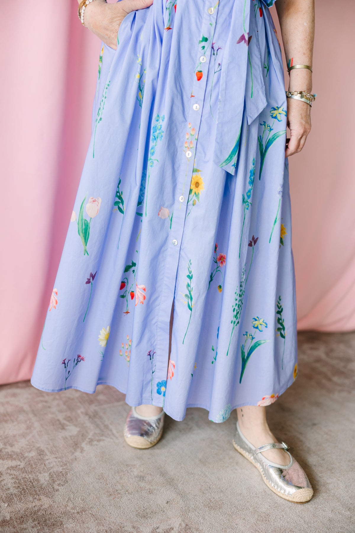 Periwinkle Floral Dress